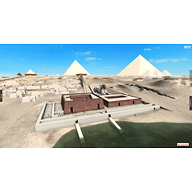 Khafre Pyramid Complex model: Site: Giza; View: Khafre Valley Temple (model) 